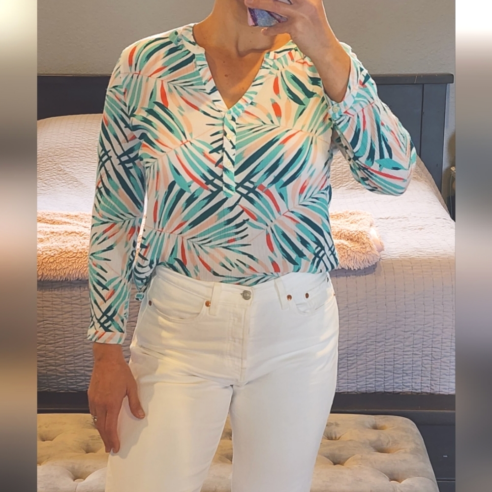 Tropical linen shirt